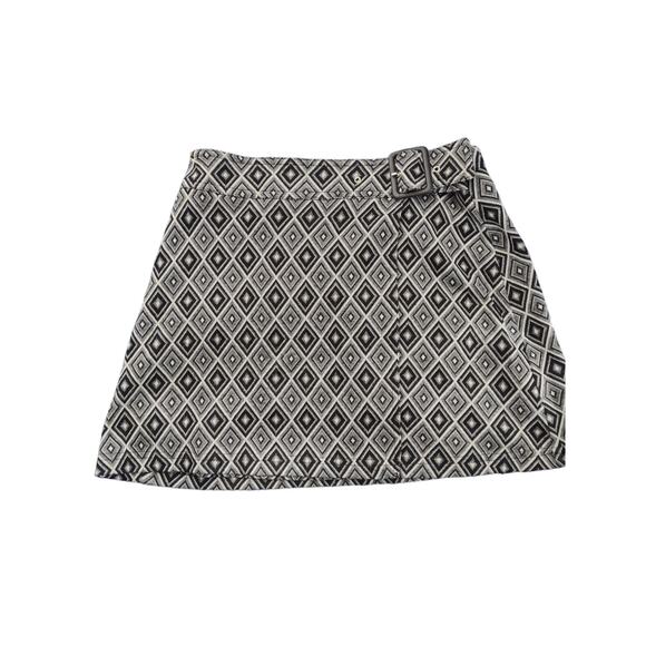 Vintage Express Tricot Belted Wrap Skirt Size 3/4 Preppy Academia School Girl - Picture 1 of 4